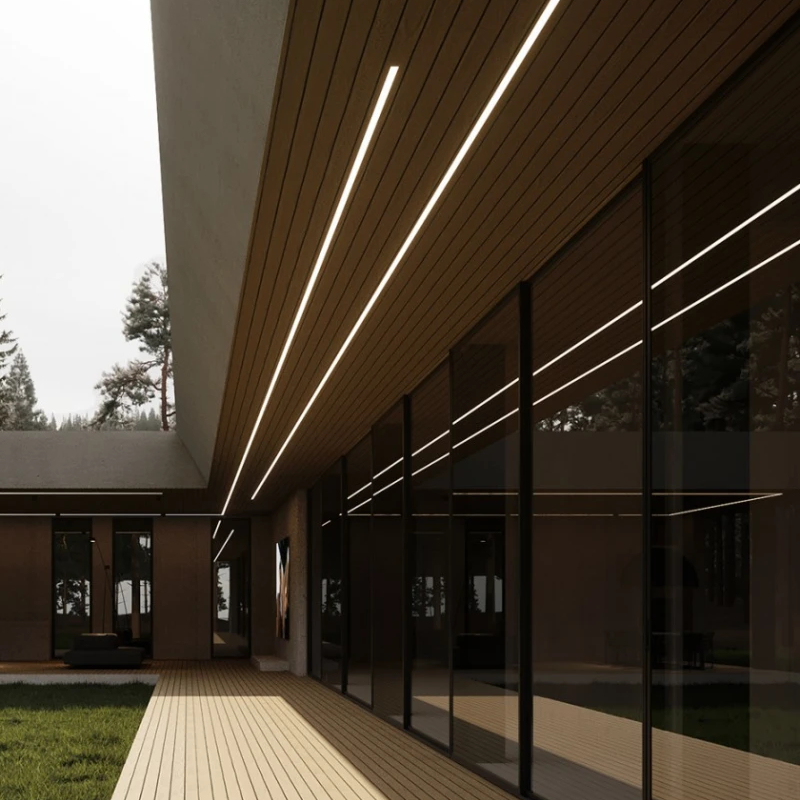 Width16*High6mm Flat Mounted LED Strip Aluminium Profile with PC diffuser Cover