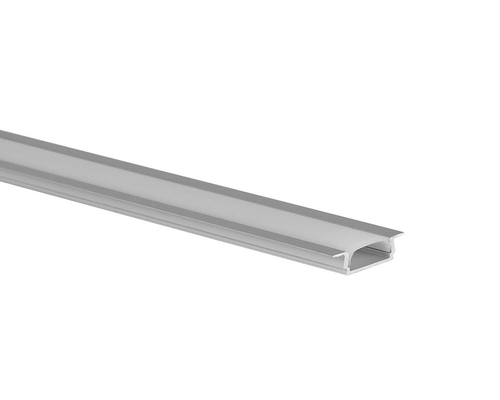 Led strip Aluminium Profile with PC diffuser for recessed installation