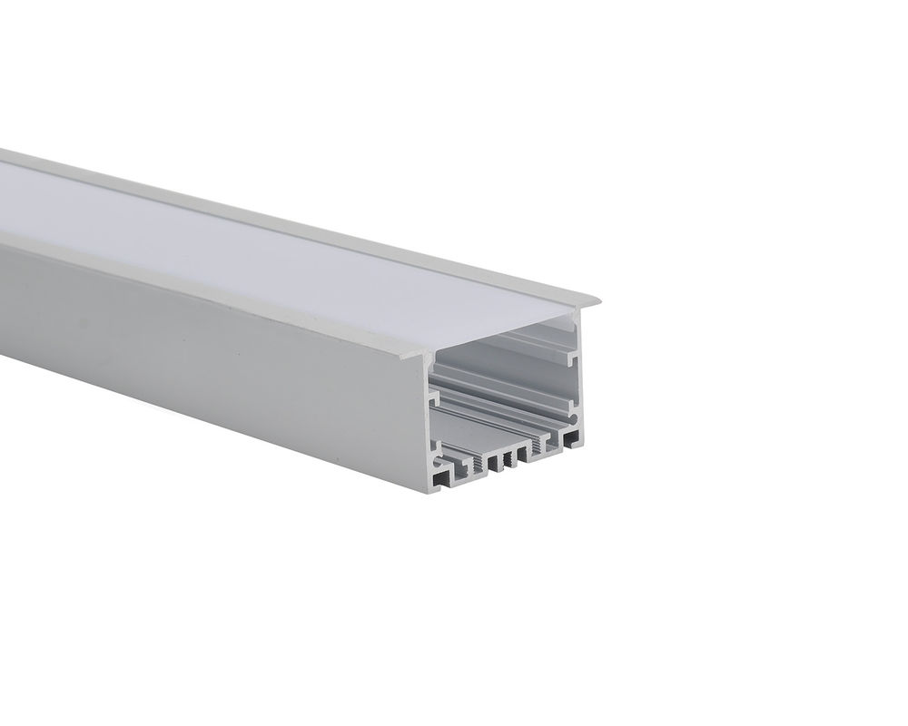 W50*H35mm Recessed Aluminum LED Profile with PC diffuser for linear light