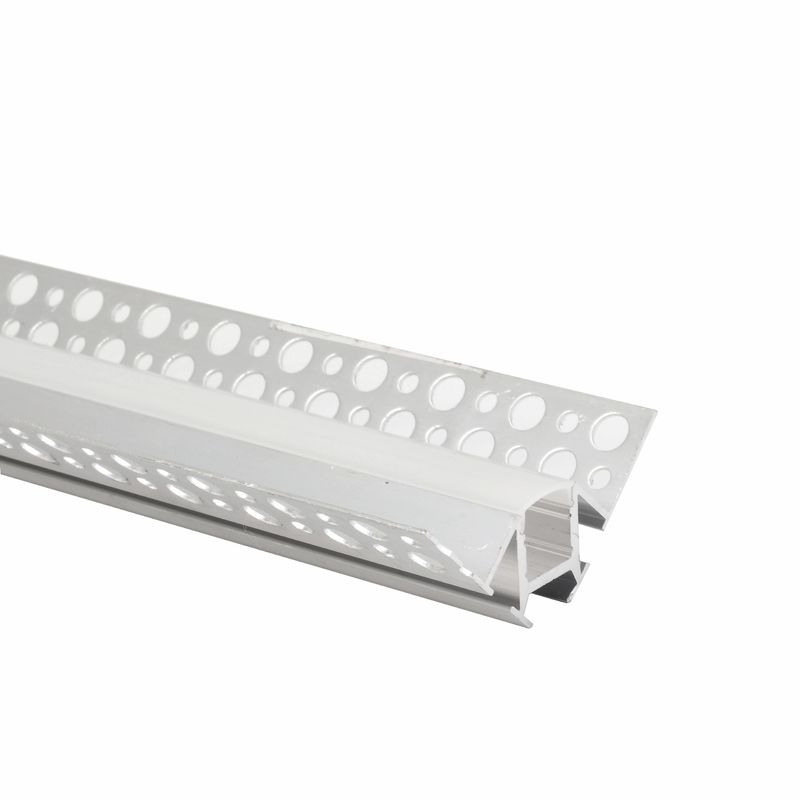 Recessed Aluminium Strip T5 6063 LED Plasterboard Profile with PC cover