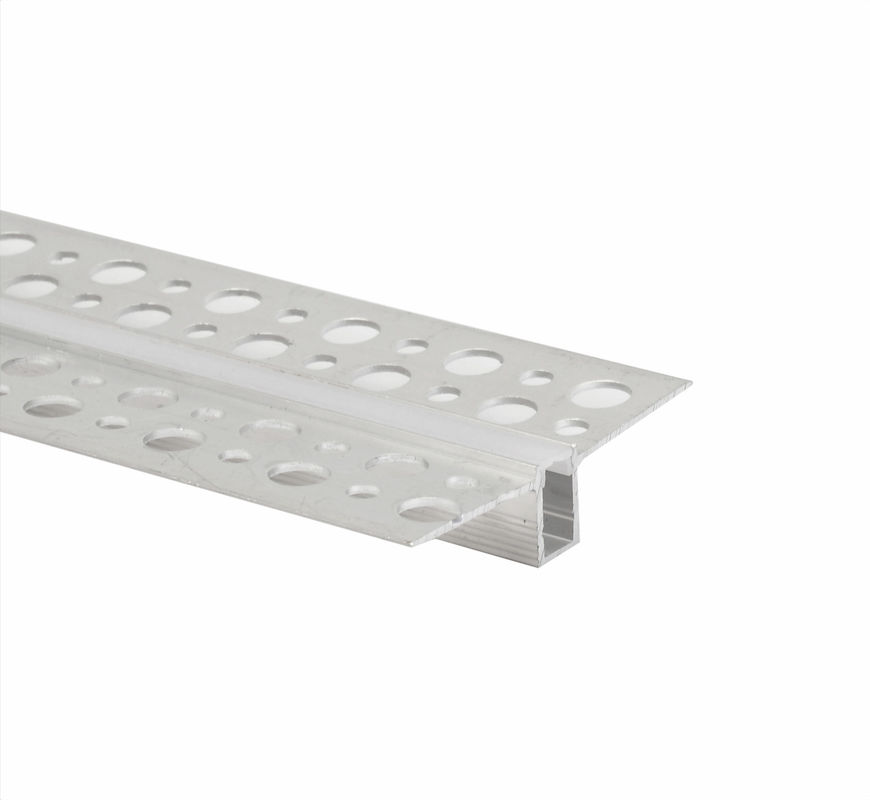 IP45 Led Strip Aluminium Profile Height 13mm Recessed For Drywall