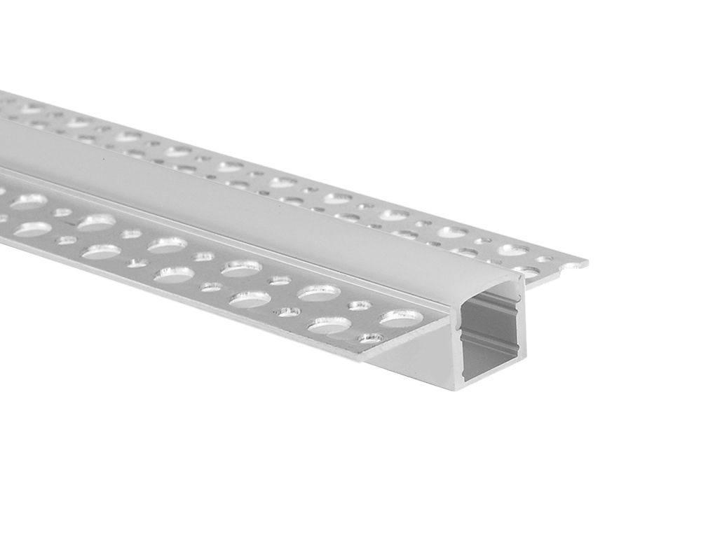 Led aluminum profile Gypsum Wall Trimless Plaster In Led Strip Channel suit for 15mm strip
