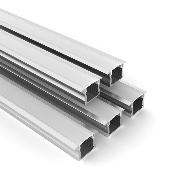 Led strip aluminium profile for Recessed Aluminum LED Profile with PC diffuser cover