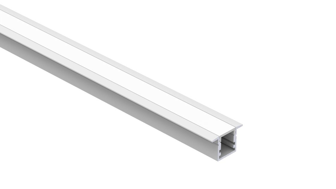 PMMA PC Sandblasting Recessed LED Aluminum Profile Ip44 For 10mm Strip