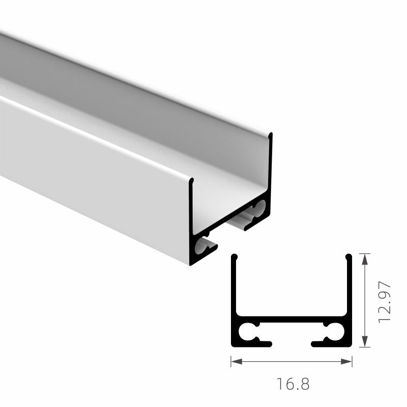 Spary Caoting Suspended LED Aluminium Profile Sandblasting 6063 T5