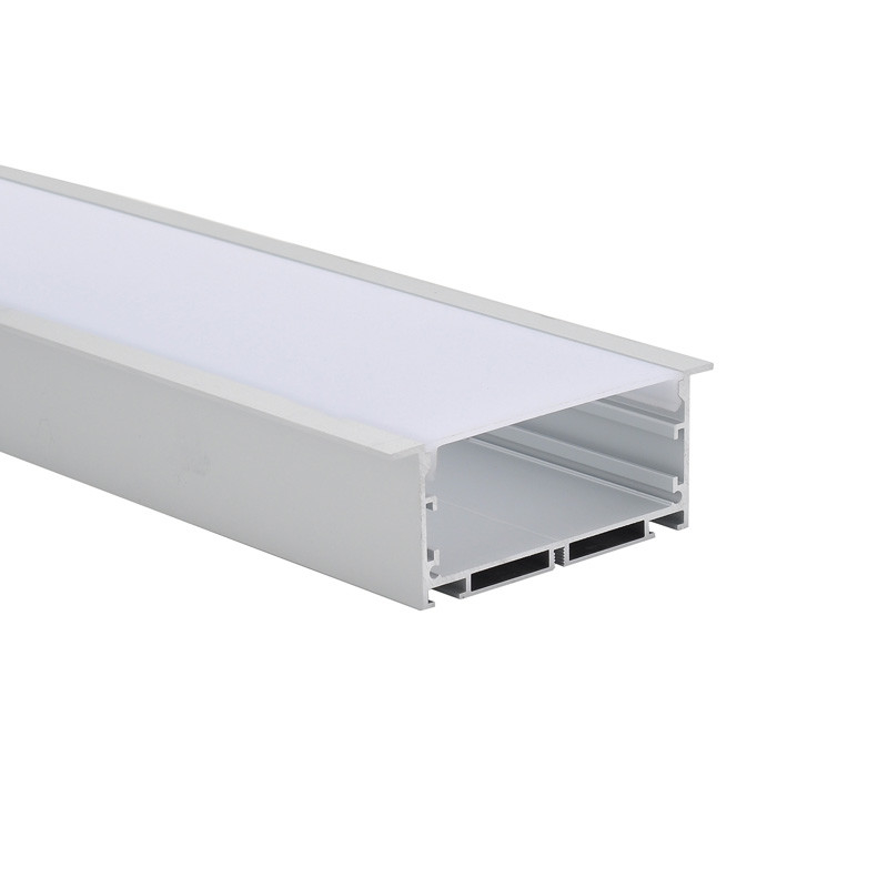 End Caps PMMA Cover Recessed Aluminum LED Profile Frosted Opal H35mm