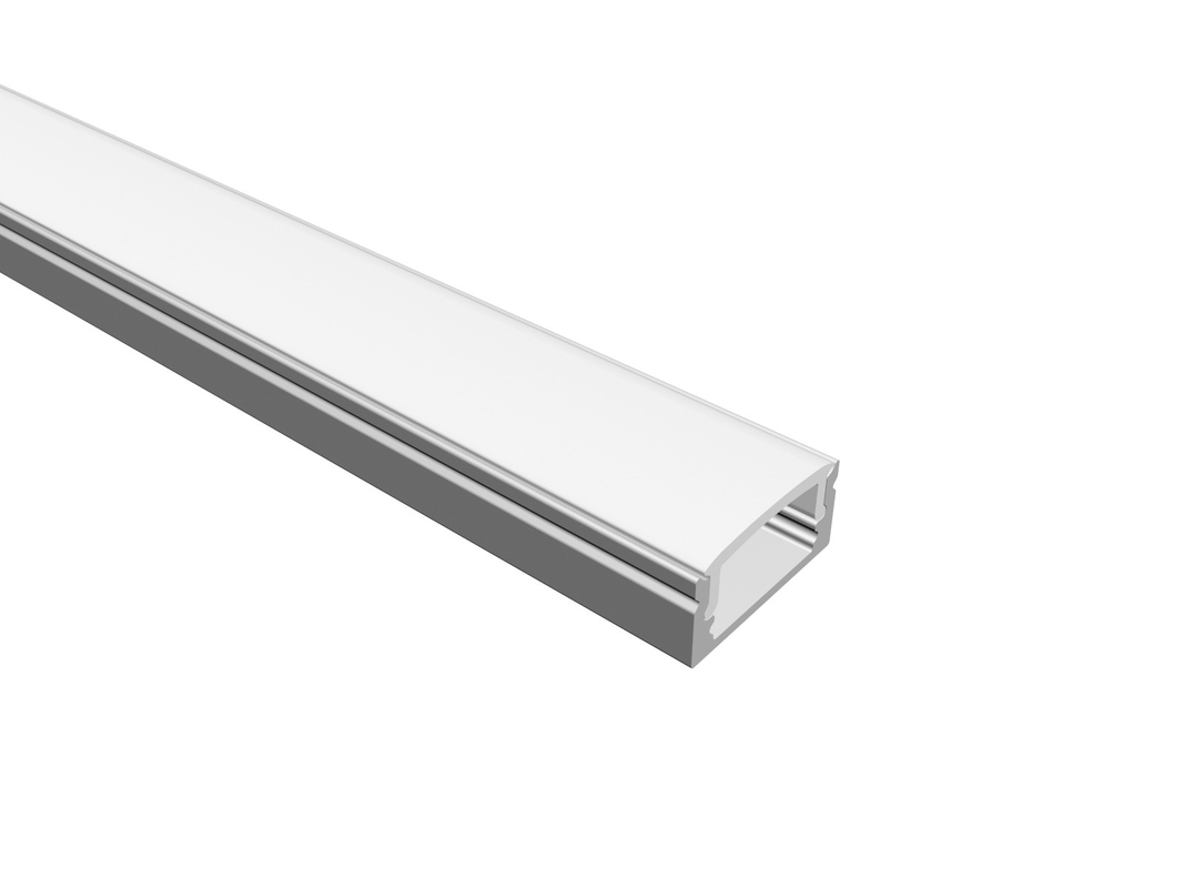 PCB Width 12mm LED Strip Aluminium Profile 6000 Series For Interiors