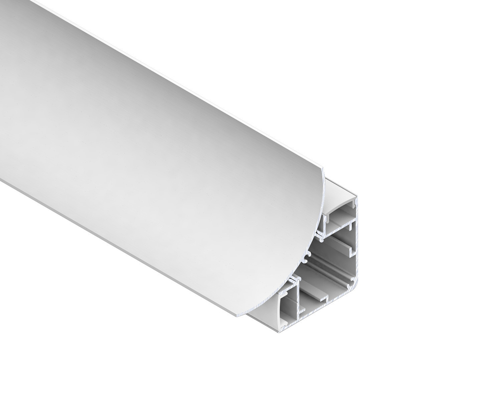 Up And Down Lighting 75*95mm Aluminium Edge Profile 6063 Alloy Profile