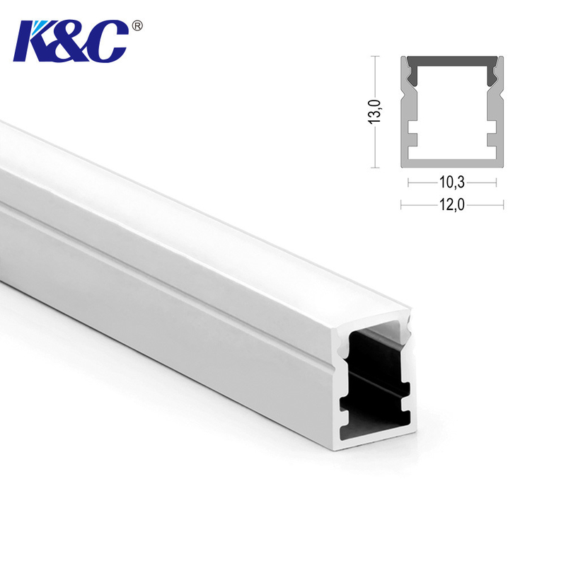 Aluminium Alloy 6063 T5 LED Profile Channel With PC Diffuser Cover