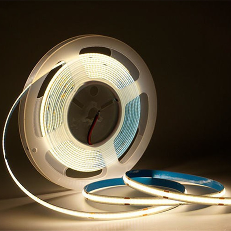 Indoor Decoration COB LED Flexible Strip Lights High Density 512 Leds 10mm 24W IP20