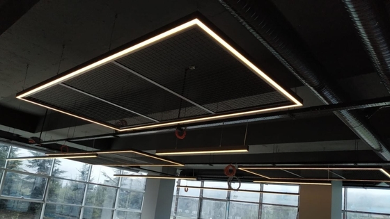 LED Strip Aluminium Profile 35x35mm Hoisting Extrusion Channel For Led Strip Light