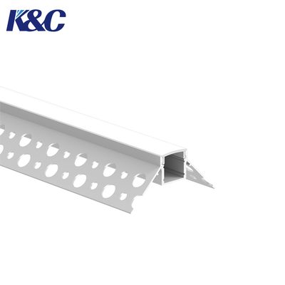 Good price 6063 T5 Recessed Aluminum LED Profile with W53.5 × H23.8mm Size and 3M/PCS Customized Length for LED Strip Lighting online