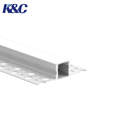 W58.0 × H15.0mm IP20 Rated Recessed Aluminum LED Profile with PCB Width up to 12.0mm for Embedded Installation
