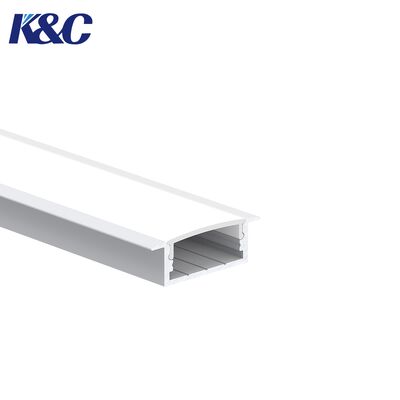 Good price 6063 T5 Recessed LED Profile with Sandblasting Oxidation for Embedded Installation in Lighting Systems online