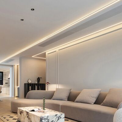 K96 Customizable LED Extrusion Channel with 6063 T5 Aluminum Alloy for Surface Mount Installation