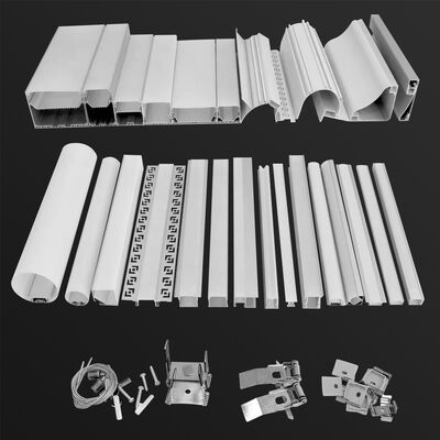 Good price 6063 T5 Aluminum Alloy LED Aluminum Profile with Sandblasting Oxidation for LED Strip Channel W17.0*H9.0mm online