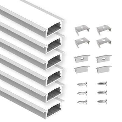 Good price Recessed Aluminum LED Profile with 6063 Aluminum Alloy and Anodized Surface for Decorative Illumination online