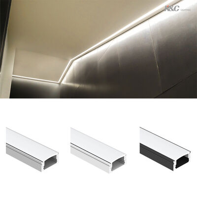 Good price 6063 T5 Aluminum Alloy LED Strip Channel with 50000 Working Hours and W17.0*H9.0mm Size for Surface Mounting online