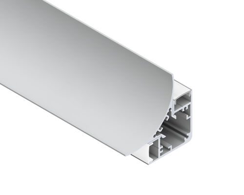 Good price PC Diffuser Frosted Cover LED Strip Aluminium Profile with 6000 Series Aluminum Alloy and 5-Year Warranty online