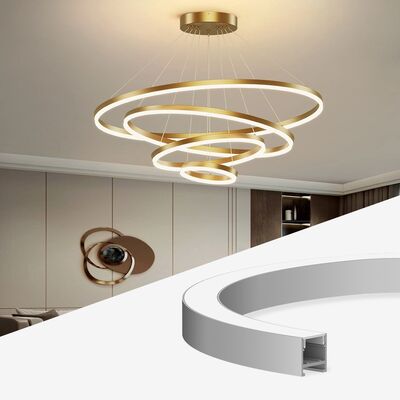 Good price 6063 T5 Aluminum Alloy LED Channel with 50000 Hours Lifespan for PCB Width up to 12mm online