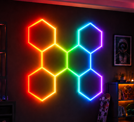 Wholesale DC LED Hexagonal Honeycomb Lamps for Car Detailing Workshop Lighting