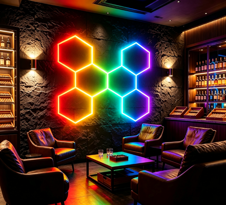 Good price Wholesale DC LED Hexagonal Honeycomb Lamps for Car Detailing Workshop Lighting online