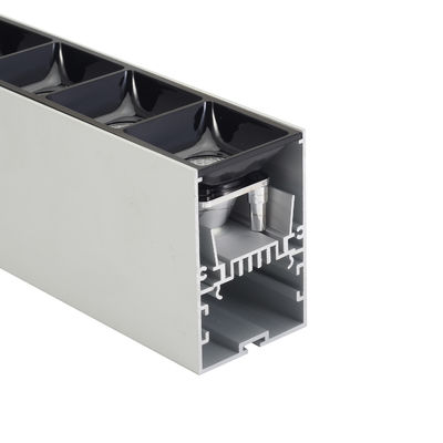 Led strip aluminium profile Width54mm High80mm Driver In LED Aluminium Profile with lens