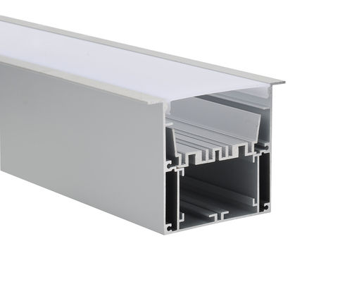 Anodized Driver In LED Aluminium Profile Recessed led profile