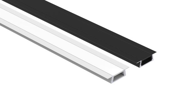 Recessed Aluminum LED Profile 6063 T5 With Cover led aluminum channel