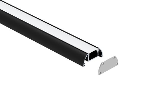 PC Frosted W45.1mm Led Strip Aluminium profile led Extrusion IP44 6063 T5