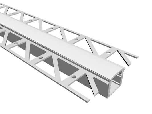 Plasterboard Recessed Led Aluminium Profile PC PMMA For Gypsum Wall