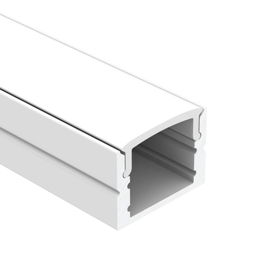 IP44 PMMA PC Surface Mount Led Channel Sandblasting With Clear Lens