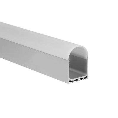 Height 26mm LED Strip Aluminium Profile Sandblasting With PC Diffuser
