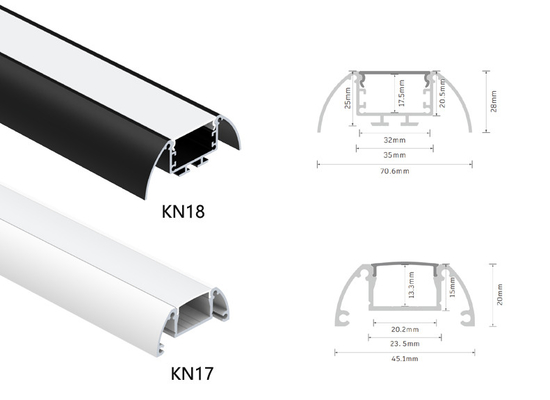 OEM ODM IP20 Recessed Aluminum LED Profile 6063 T5 Aluminium Alloy