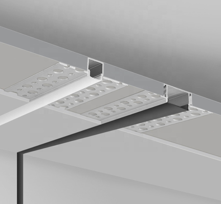 T5 6063 Pc Pmma Recessed Aluminium Led Profile 5mm Pcb For Drywall