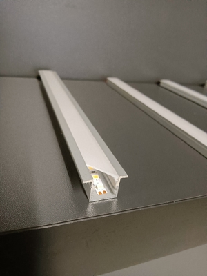 Temper Extrusion 6063 T5 Led Strip Recessed Channel Sandblasting