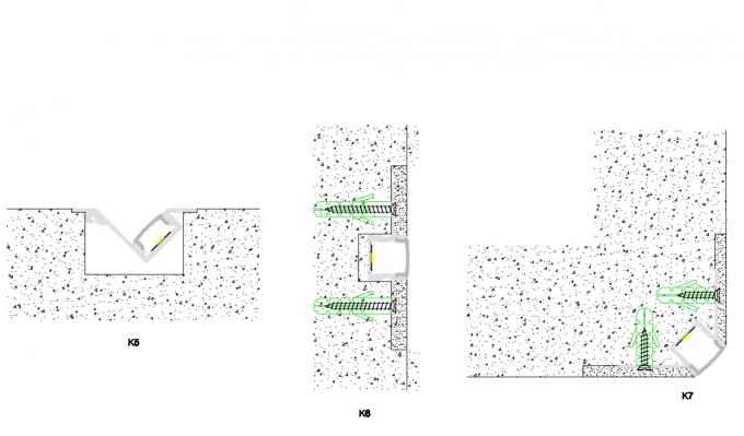 T5 6063 Pc Pmma Recessed Aluminium Led Profile 5mm Pcb For Drywall