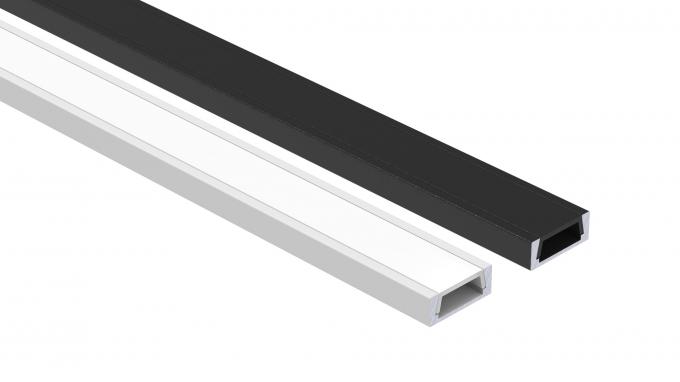 T8 Temper LED Strip Aluminum Profile PC PMMA 6063 T5 Recessed